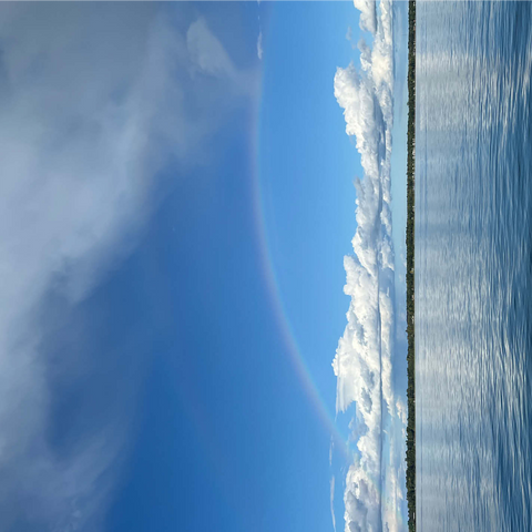 Nature Photography: Double Rainbow Horizon over Lake 1000 Jigsaw Puzzle 3D Modell