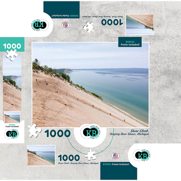 Nature Photography: Dune Climb, Sleeping Bear Dunes, Michigan 1000 Jigsaw Puzzle box 3D Modell