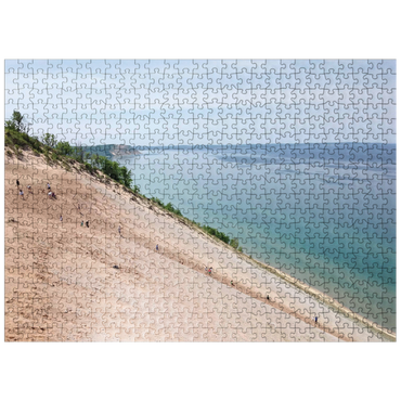 puzzleplate Nature Photography: Dune Climb, Sleeping Bear Dunes, Michigan 500 Jigsaw Puzzle