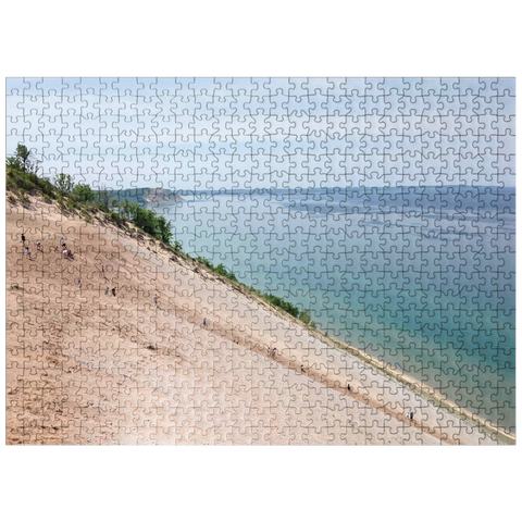 puzzleplate Nature Photography: Dune Climb, Sleeping Bear Dunes, Michigan 500 Jigsaw Puzzle