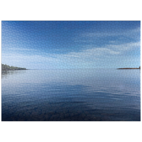 puzzleplate Nature Photography: Lake Superior Tranquility 1000 Jigsaw Puzzle