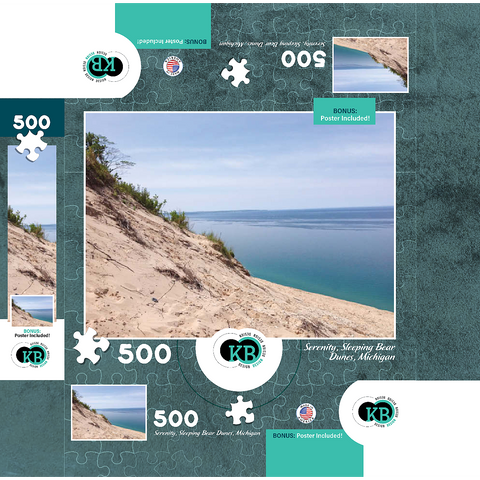 Nature Photography: Serenity- Sleeping Bear Dunes, Michigan 500 Jigsaw Puzzle box 3D Modell