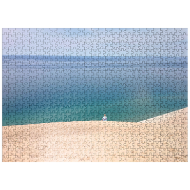puzzleplate Nature Photography: Tranquil Shoreline, Sleeping Bear Dunes, Michigan 500 Jigsaw Puzzle
