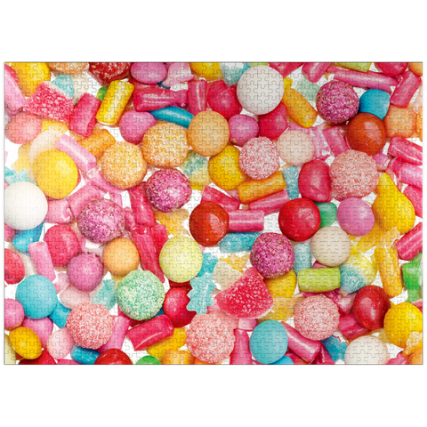 puzzleplate Macro Photography: Candy Explosion- no.2 1000 Jigsaw Puzzle