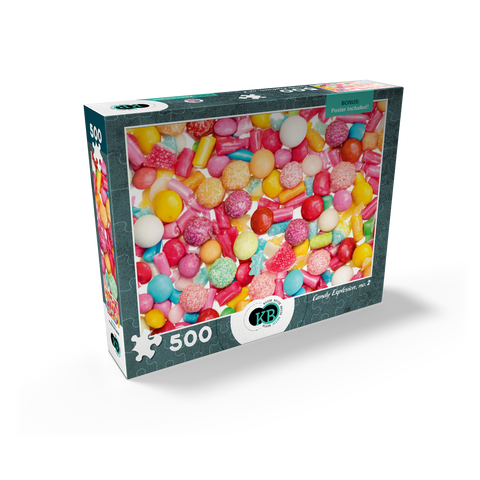 Macro Photography: Candy Explosion- no.2 500 Jigsaw Puzzle box view2