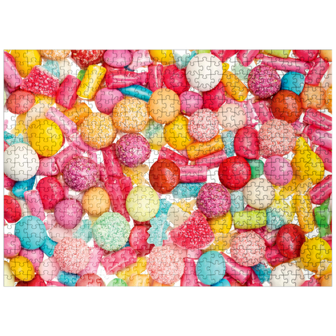 puzzleplate Macro Photography: Candy Explosion- no.2 500 Jigsaw Puzzle