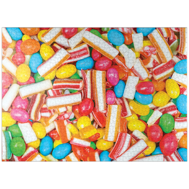 puzzleplate Macro Photography: Candy Explosion- no.3 1000 Jigsaw Puzzle