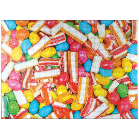 puzzleplate Macro Photography: Candy Explosion- no.3 1000 Jigsaw Puzzle