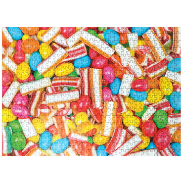 puzzleplate Macro Photography: Candy Explosion- no.3 500 Jigsaw Puzzle