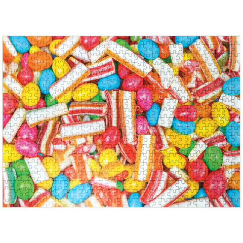 puzzleplate Macro Photography: Candy Explosion- no.3 500 Jigsaw Puzzle