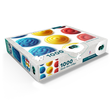 Macro Photography: Slushie Rows Collage 1000 Jigsaw Puzzle box view1