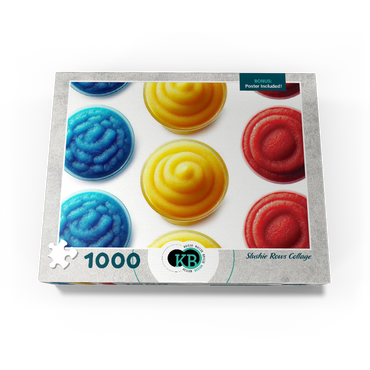 Macro Photography: Slushie Rows Collage 1000 Jigsaw Puzzle box view3