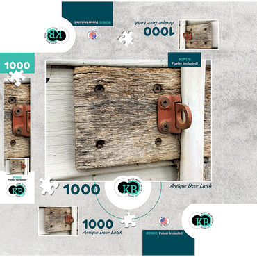 Antique Door Latch 1000 Jigsaw Puzzle box 3D Modell