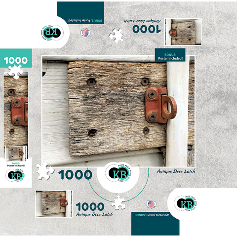 Antique Door Latch 1000 Jigsaw Puzzle box 3D Modell
