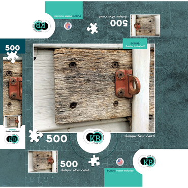 Antique Door Latch 500 Jigsaw Puzzle box 3D Modell