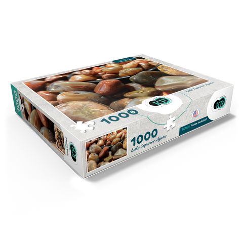 Macro Photography: Lake Superior Agates, no.3 1000 Jigsaw Puzzle box view1