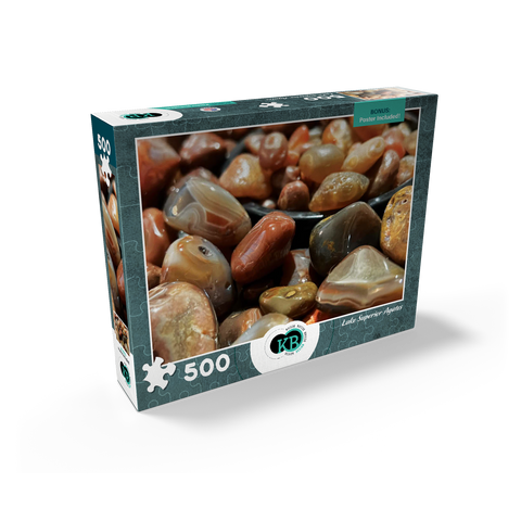 Macro Photography: Lake Superior Agates, no.3 500 Jigsaw Puzzle box view2