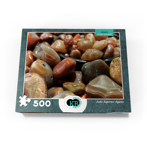 Macro Photography: Lake Superior Agates, no.3 500 Jigsaw Puzzle box view3