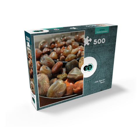 Macro Photography: Lake Superior Agates, no.4 500 Jigsaw Puzzle box view2