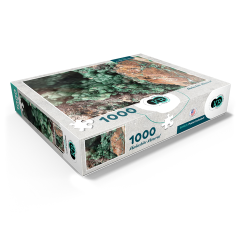 Malachite Mineral Geode 1000 Jigsaw Puzzle box view1