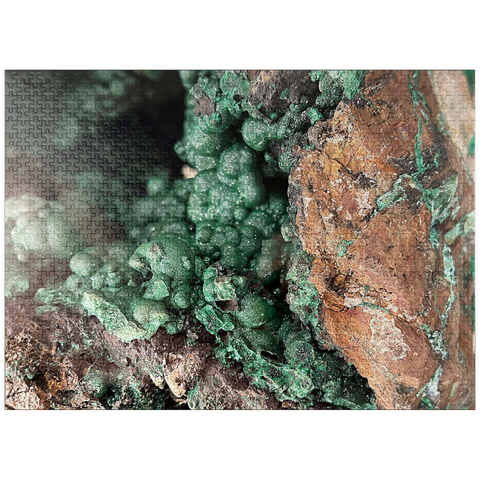 puzzleplate Malachite Mineral Geode 1000 Jigsaw Puzzle