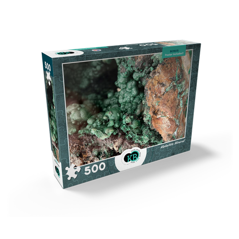 Malachite Mineral Geode 500 Jigsaw Puzzle box view2