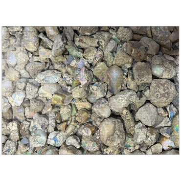 puzzleplate Macro Photography: Raw Opals Collage 1000 Jigsaw Puzzle