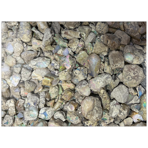 puzzleplate Macro Photography: Raw Opals Collage 1000 Jigsaw Puzzle