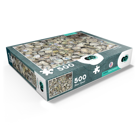 Macro Photography: Raw Opals Collage 500 Jigsaw Puzzle box view1