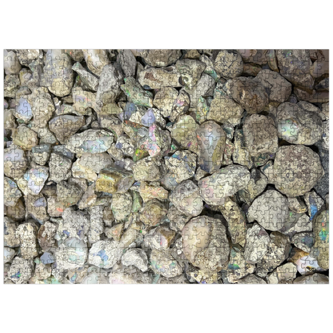 puzzleplate Macro Photography: Raw Opals Collage 500 Jigsaw Puzzle