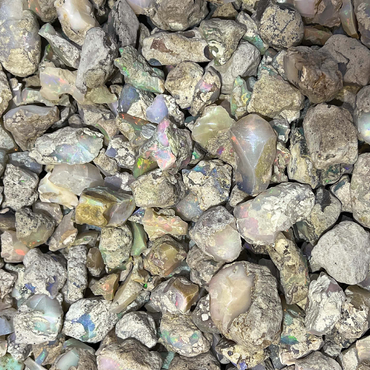 Macro Photography: Raw Opals Collage 500 Jigsaw Puzzle 3D Modell