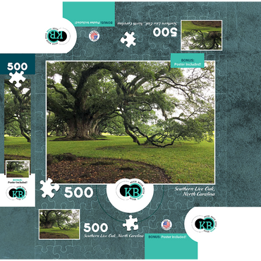 Nature Photography: Southern Live Oak, North Carolina, no.2 500 Jigsaw Puzzle box 3D Modell