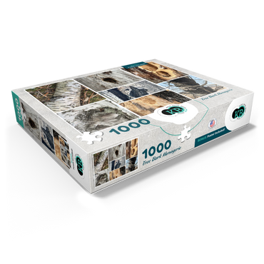 Nature Photography: Tree Bark Collage 1000 Jigsaw Puzzle box view1