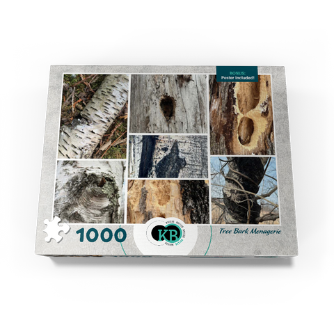 Nature Photography: Tree Bark Collage 1000 Jigsaw Puzzle box view3