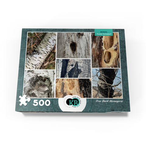 Nature Photography: Tree Bark Collage 500 Jigsaw Puzzle box view3
