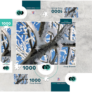Nature Photography: Frosted Branches, no.2 1000 Jigsaw Puzzle box 3D Modell