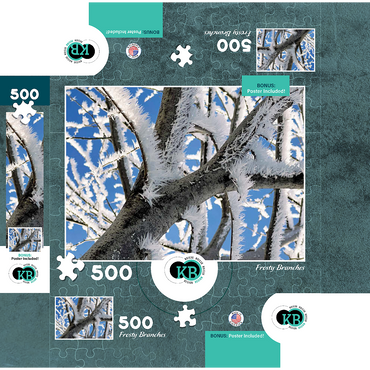 Nature Photography: Frosted Branches, no.2 500 Jigsaw Puzzle box 3D Modell