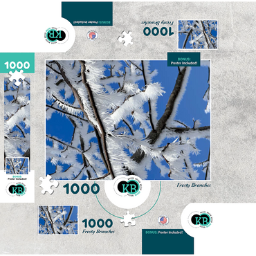 Nature Photography: Frosted Branches, no.3 1000 Jigsaw Puzzle box 3D Modell