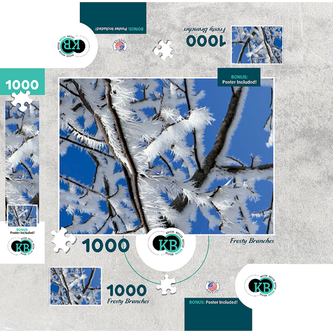 Nature Photography: Frosted Branches, no.3 1000 Jigsaw Puzzle box 3D Modell