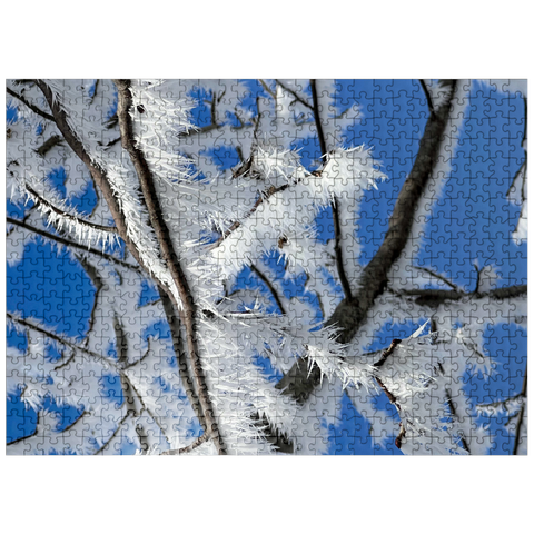 puzzleplate Nature Photography: Frosted Branches, no.3 500 Jigsaw Puzzle