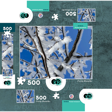 Nature Photography: Frosted Branches, no.3 500 Jigsaw Puzzle box 3D Modell