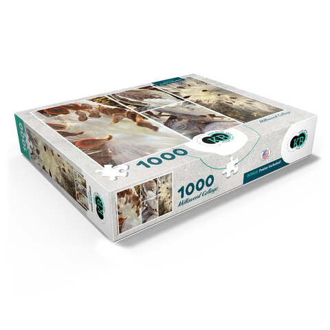 Nature Photography: Milkweed Seed Pod Collage 1000 Jigsaw Puzzle box view1