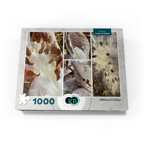 Nature Photography: Milkweed Seed Pod Collage 1000 Jigsaw Puzzle box view3