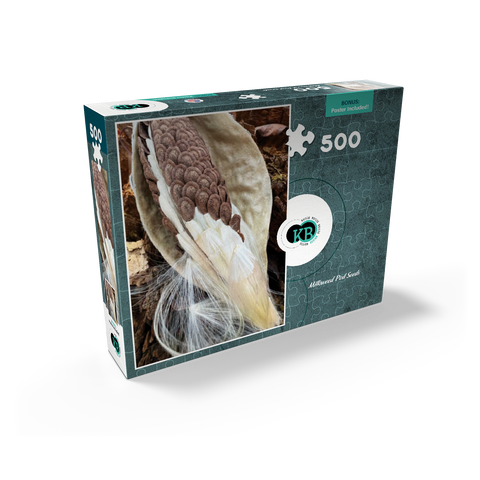 Nature Photography: Milkweed Seeds Pod 500 Jigsaw Puzzle box view2