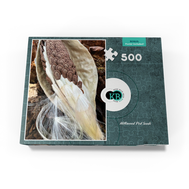 Nature Photography: Milkweed Seeds Pod 500 Jigsaw Puzzle box view3