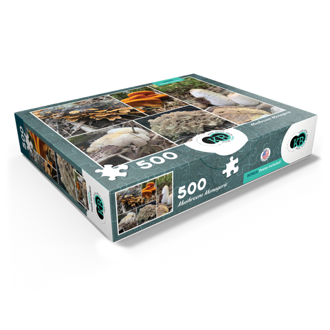 Nature Photography: Mushrooms Collage 500 Jigsaw Puzzle box view1