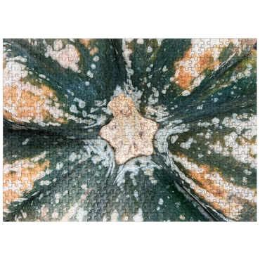 puzzleplate Macro Photography: Ornamental Pumpkin, no.2 500 Jigsaw Puzzle
