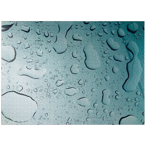 puzzleplate Macro Photography: Water Droplet, no.1 1000 Jigsaw Puzzle