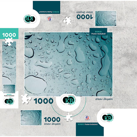 Macro Photography: Water Droplet, no.1 1000 Jigsaw Puzzle box 3D Modell