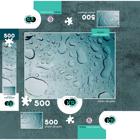 Macro Photography: Water Droplet, no.1 500 Jigsaw Puzzle box 3D Modell